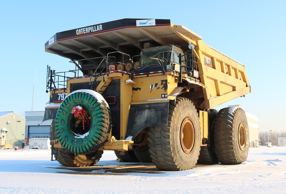 haul truck parked