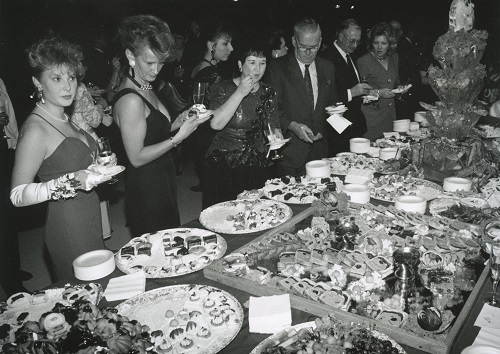 group of guests at the 1993 gala in formal wear