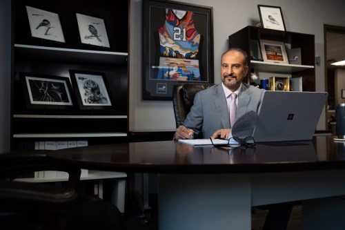 Jay at desk