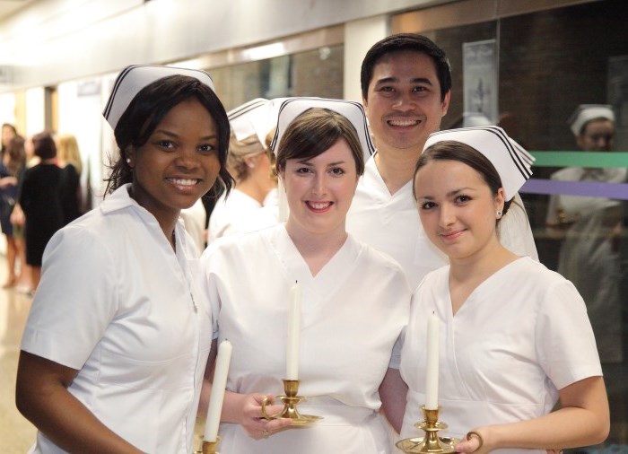 nurses at graduation