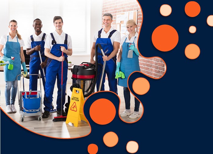 Photo of cleaning staff