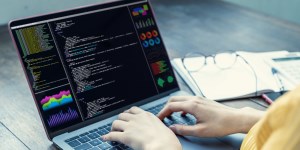 developer working on a laptop