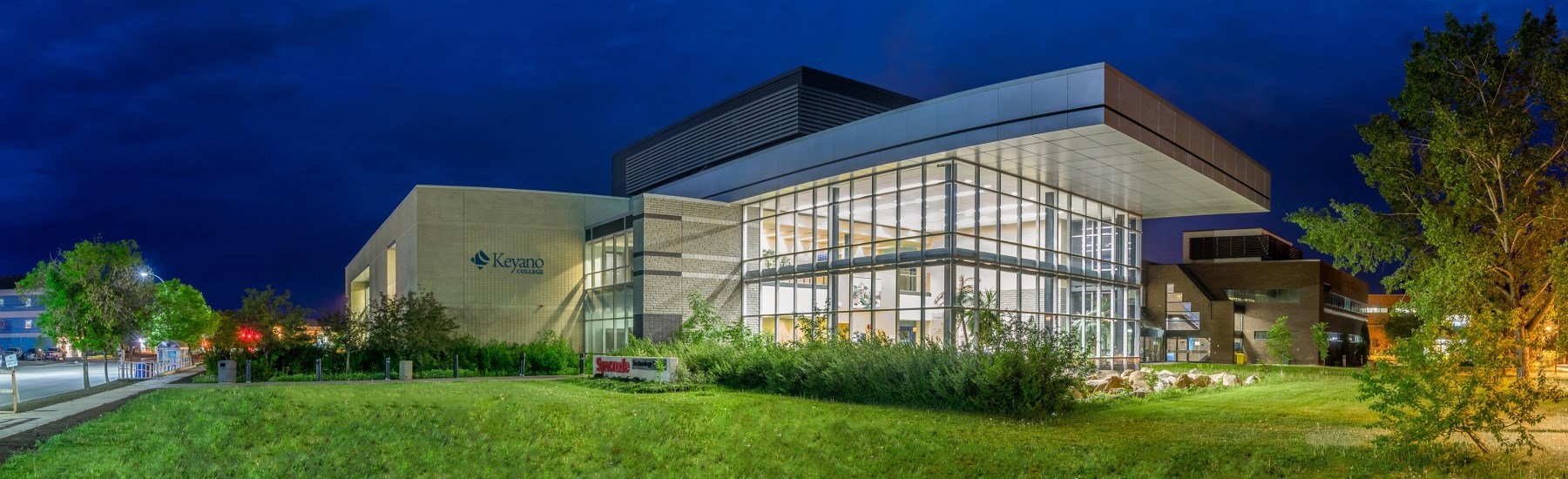 keyano college at night