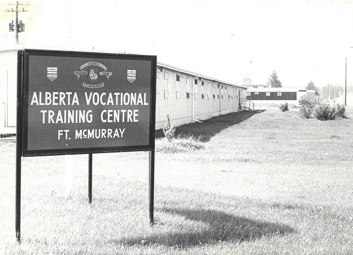 exterior of Alberta Vocational Training centre- the pre-cursor to KEyano College