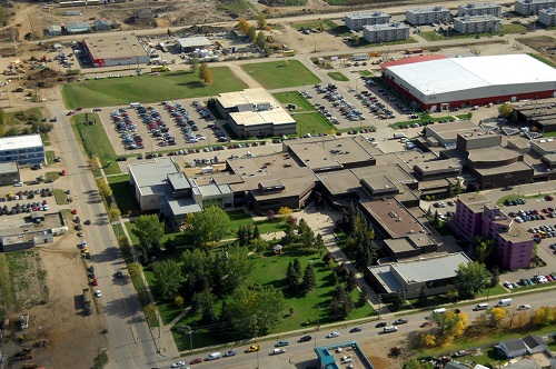 aerial view of keyano campus