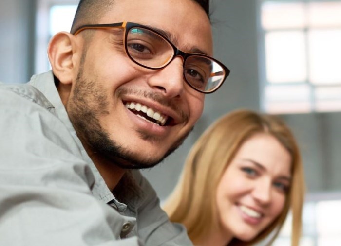 Photo of students smiling