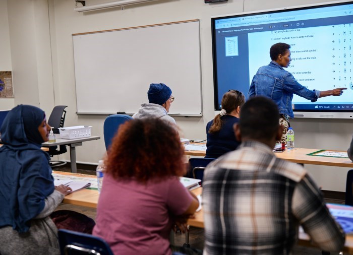 students in classroom