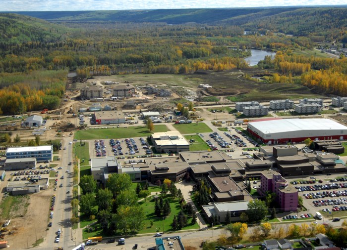 Aerial view of Keyano College