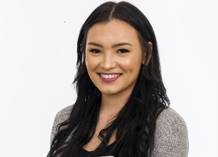 A smiling student
