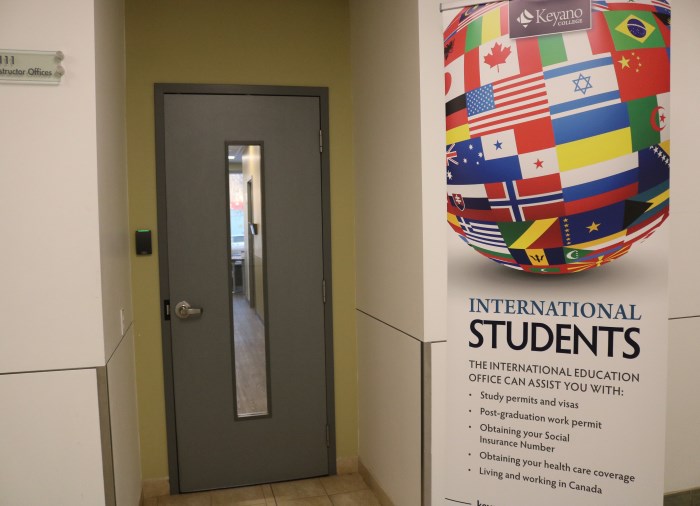 door of International Students office