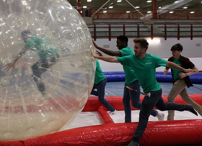 Students playing