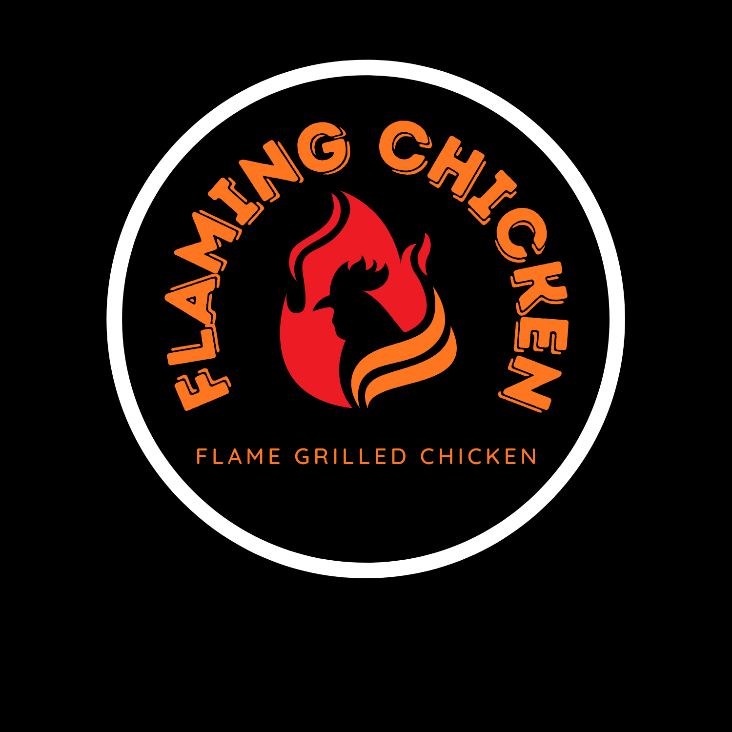 Flaming chicken logo