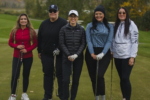 team of golfers from 2021 huskies golf tournament