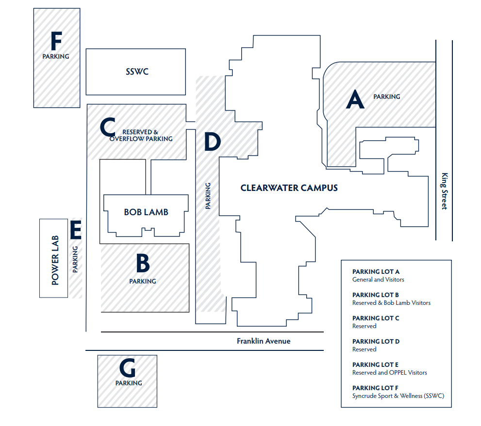 Map of Keyano parking lot