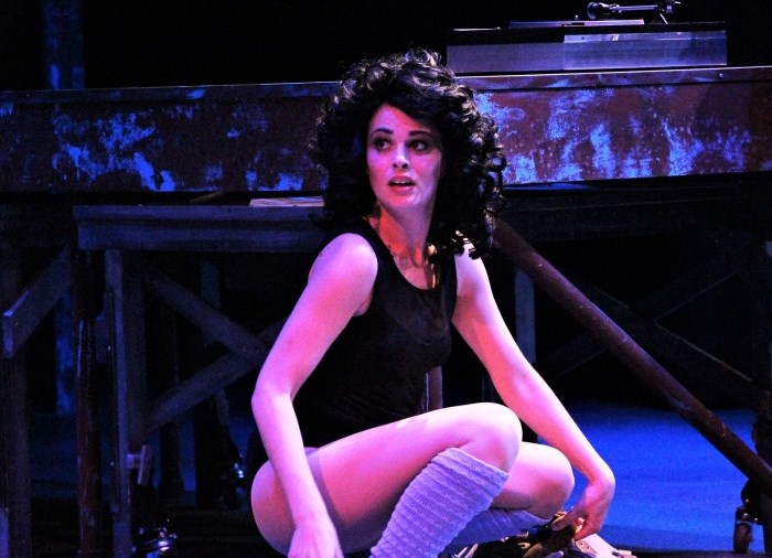 dancer on stage from flashdance the musical