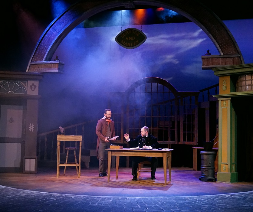 scene from the play A Christmas Carol