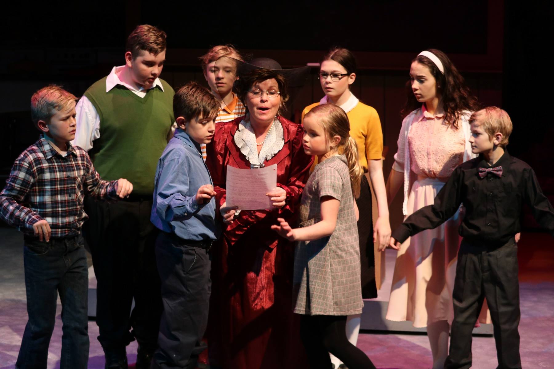 actors on stage