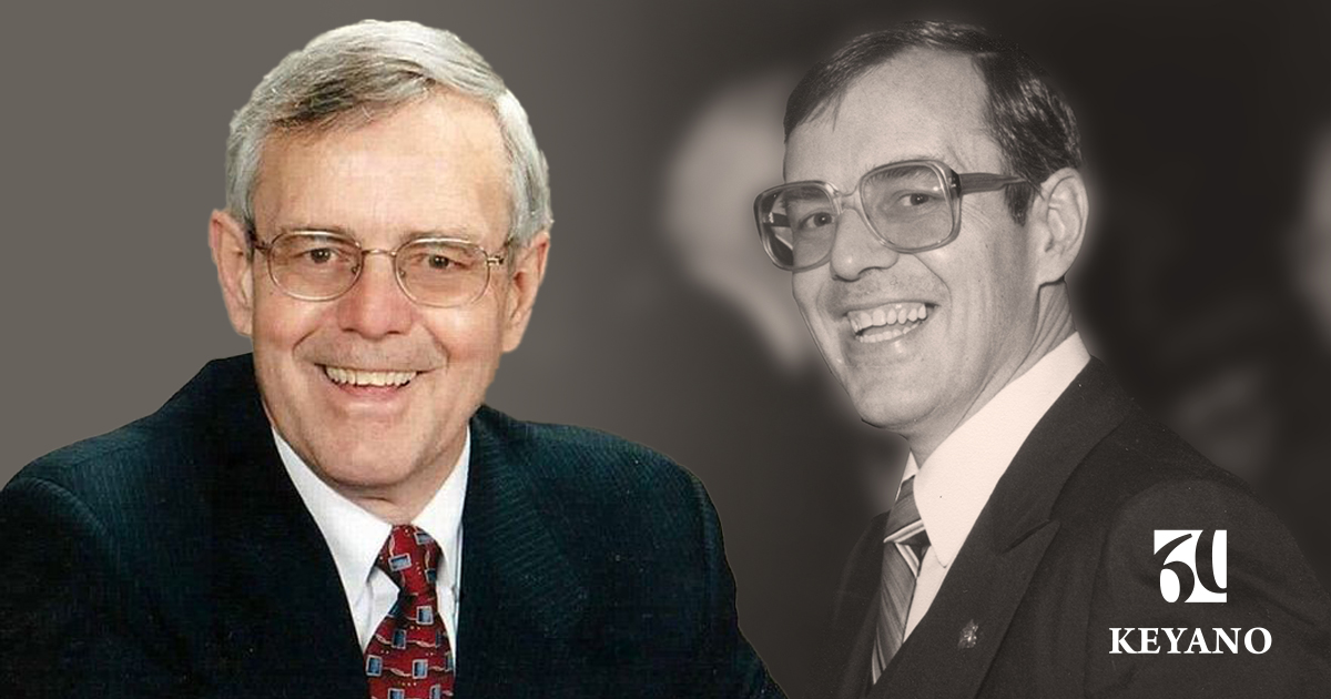 Headshots of Doug Macrae before and now